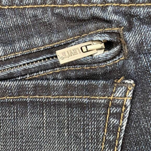 Vintage Levi's 514 Men's Slim Straight Jeans Size W33/L32 Zipper Back Pockets - Picture 14 of 14